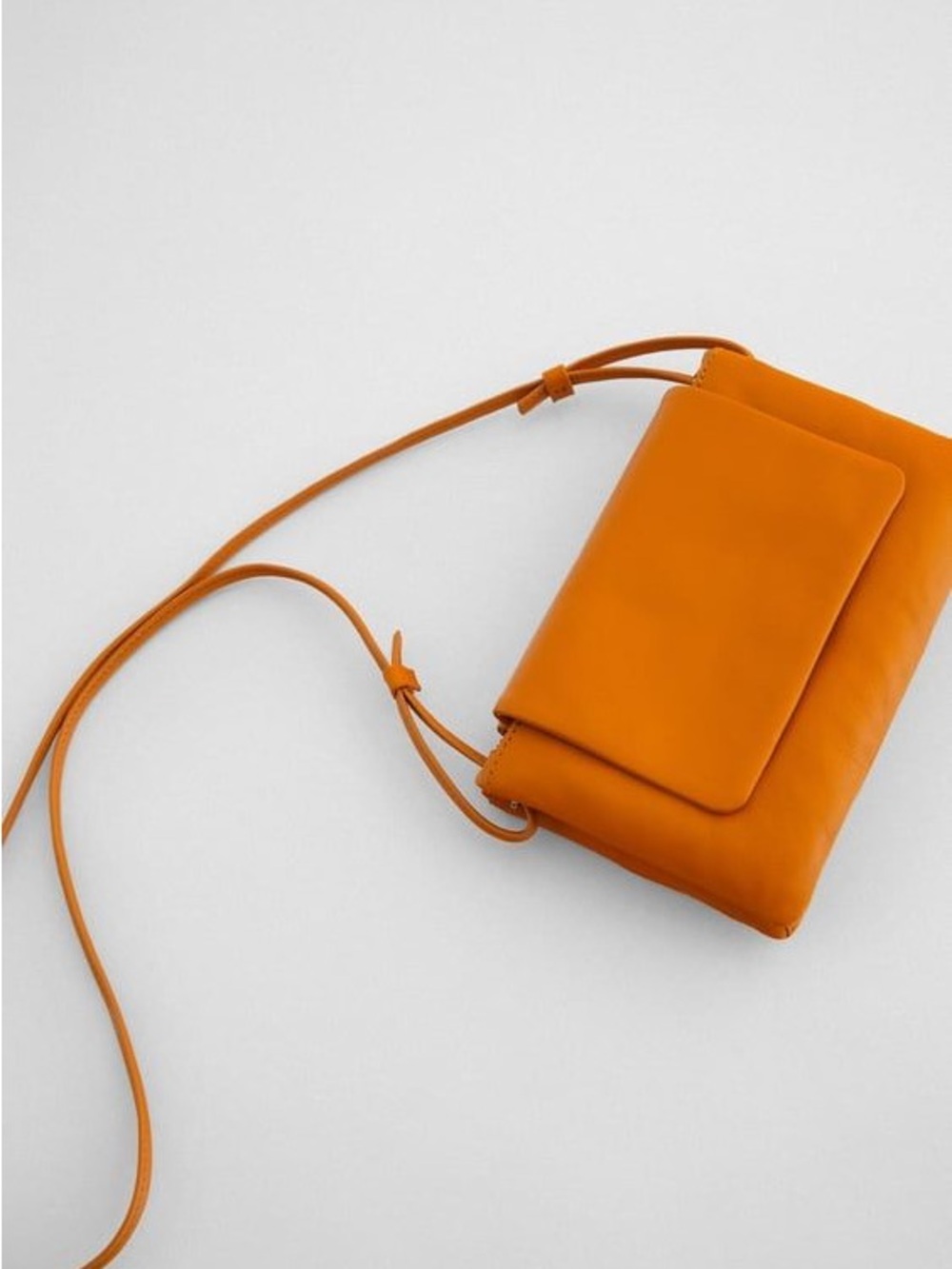 Zara Orange Minimalist Crossbody Bag